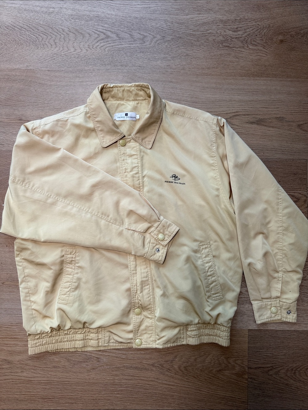 Pierre Balmain vintage Beige Lightweight winbreaker Jacket